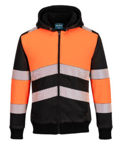 Portwest PW3 Class 1 cipzáros téli kapucnis pulóver