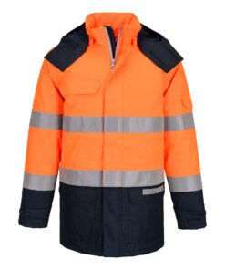 Portwest Bizflame Rain+ Hi-Vis Multi-norm kontraszt lángálló télikabát